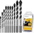TITGGI 10 Pc Masonry Drill Bit Set, 1/8-1/2 In