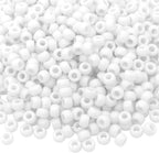 1000 Pcs White 9mm Pony Beads for Jewelry Making