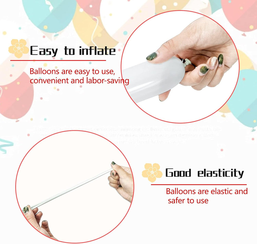 100 Pcs Clear 260 Latex Twisting Balloons - Alternate angle