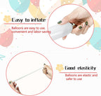 100 Pcs Clear 260 Latex Twisting Balloons - Alternate angle