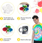 12 Color Tie Dye Kit, Pre-Filled Bottles - Alternate angle