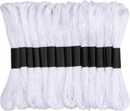 14 Skeins White Embroidery Floss Thread