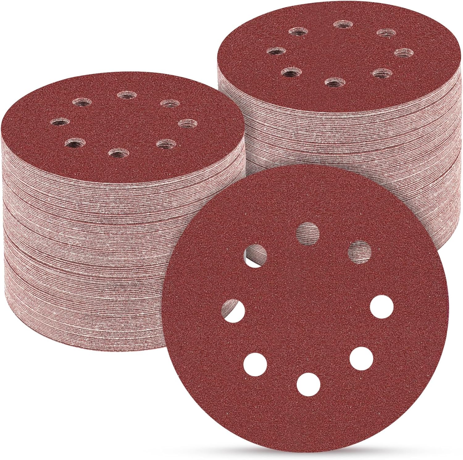POTUINOM 165 Pc 5 In Sanding Discs, 40-600 Grit