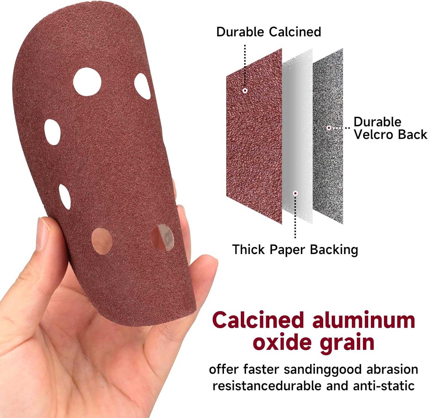 POTUINOM 165 Pc 5 In Sanding Discs, 40-600 Grit - Alternate angle