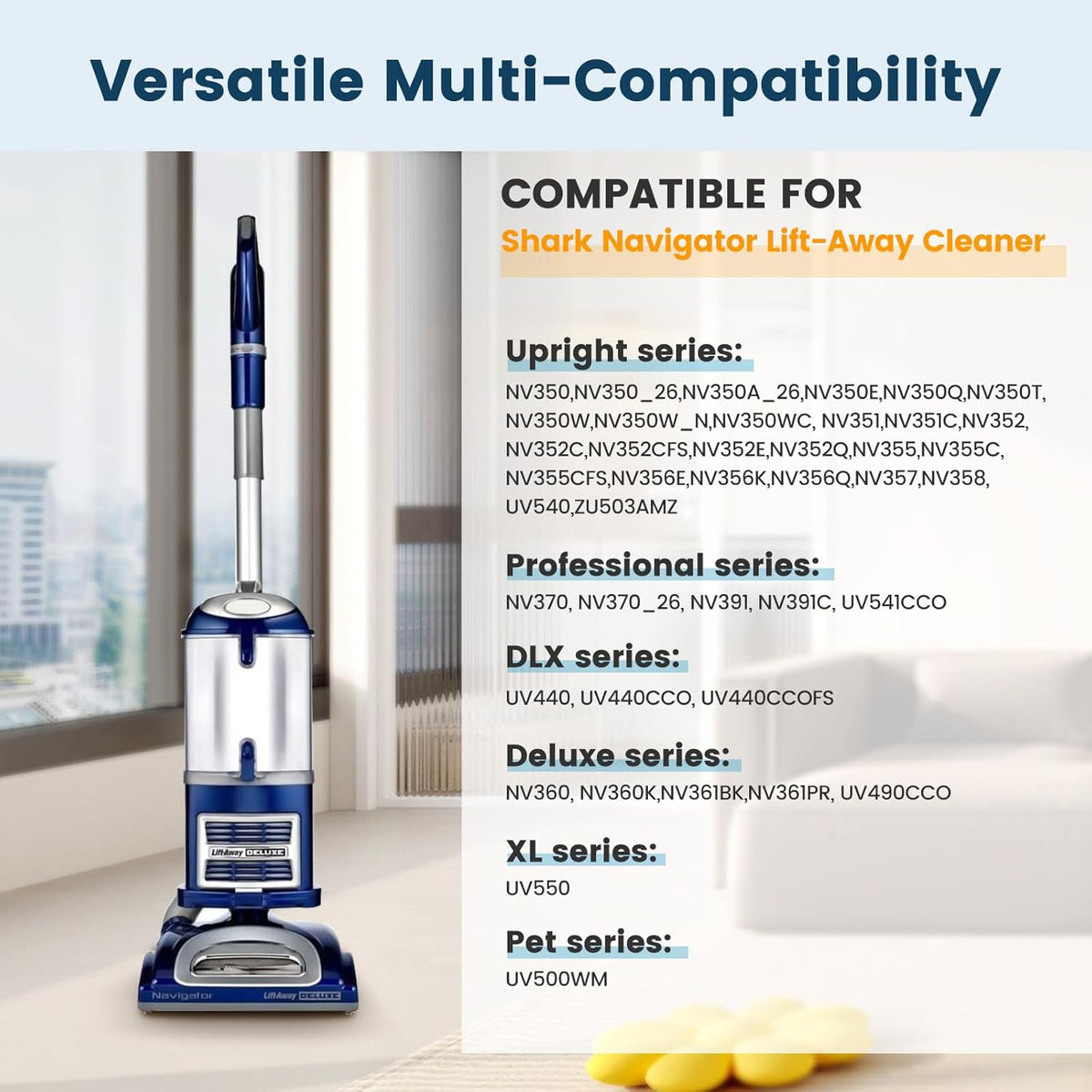 Colorfullife Filters for Shark Navigator Lift-Away - Close-up