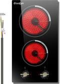 Cooksir 2 Burner 12 In Ceramic Electric Cooktop