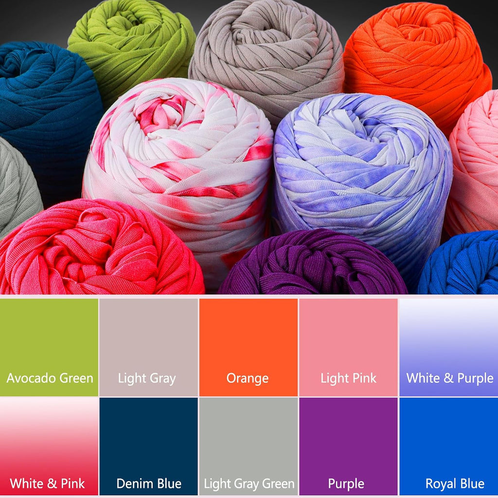 T-Shirt Yarn Crochet Yarn 2 Pack 400g Avocado Green - Close-up