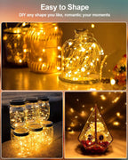 HOBAYS 20 Pack Fairy Lights Warm White LED - Close-up