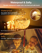 HOBAYS 20 Pack Fairy Lights Warm White LED - Size reference