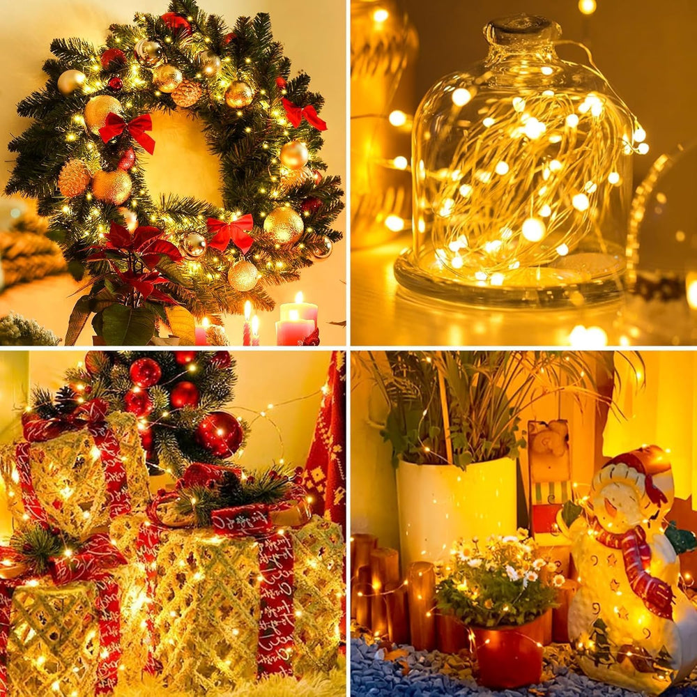 YOEEN 24 Pack Fairy Lights 3 Modes Waterproof - Alternate angle