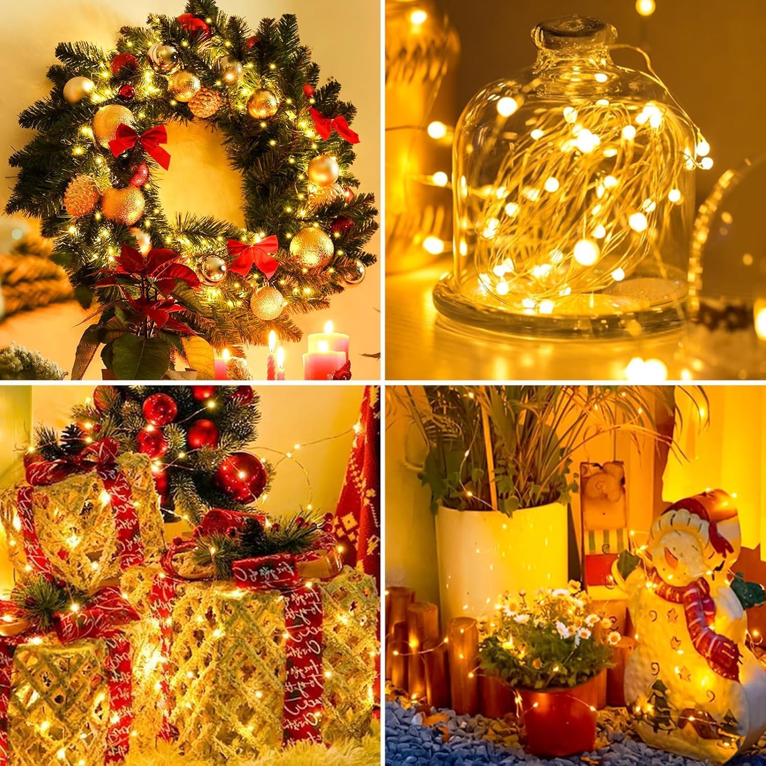 YOEEN 24 Pack Fairy Lights 3 Modes Waterproof - Alternate angle