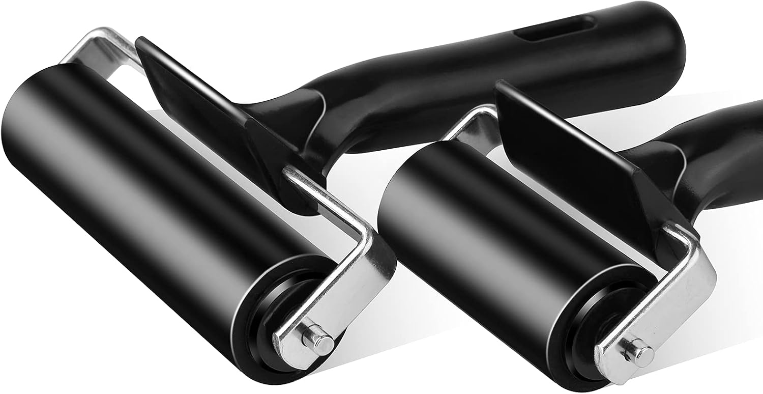 HRLORKC Hard Rubber Brayer Rollers 2 Pcs - Alternate angle