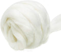 3.53oz White Wool Roving for Needle Felting