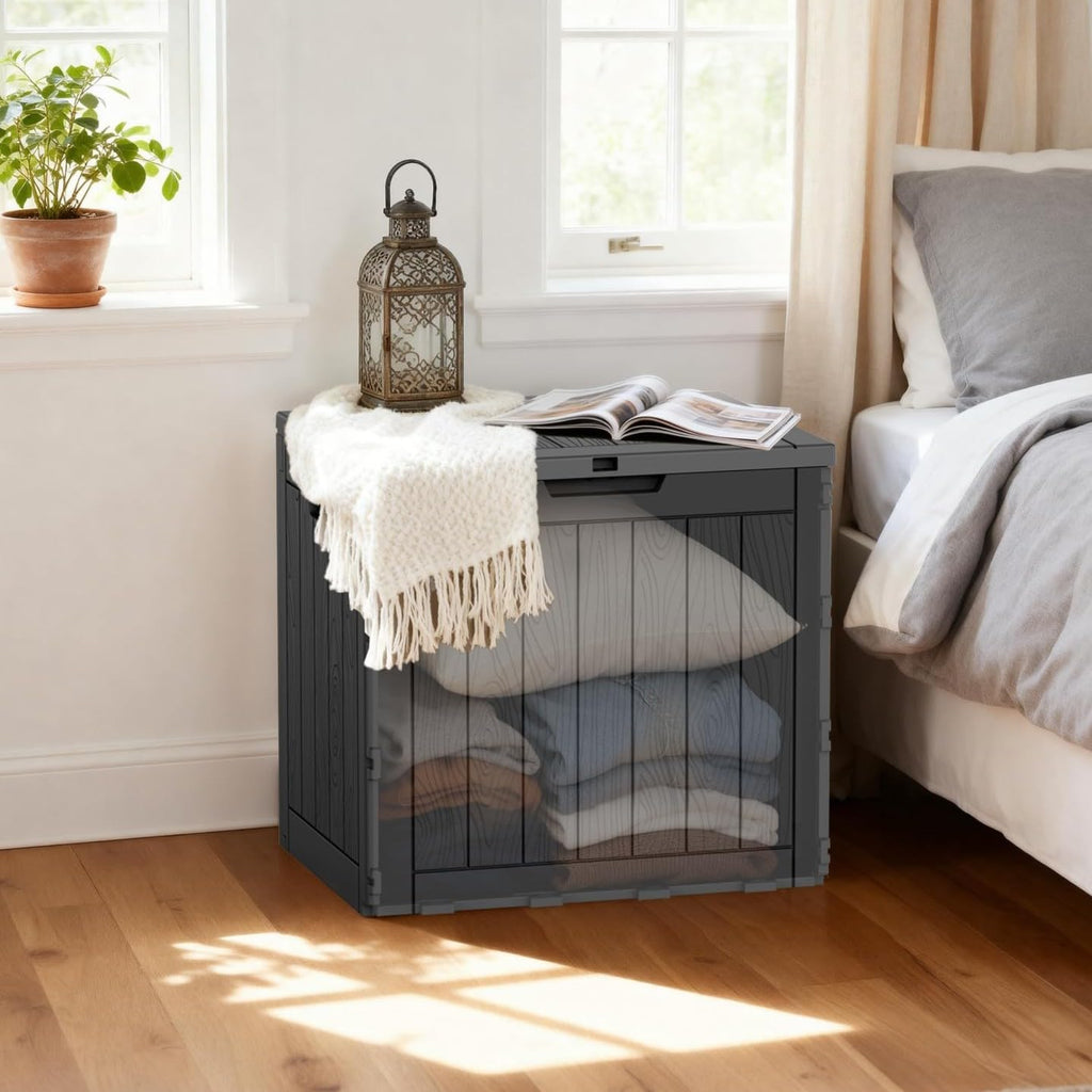 MAIUSCOLI 30 Gallon Lockable Deck Storage Box - Alternate angle