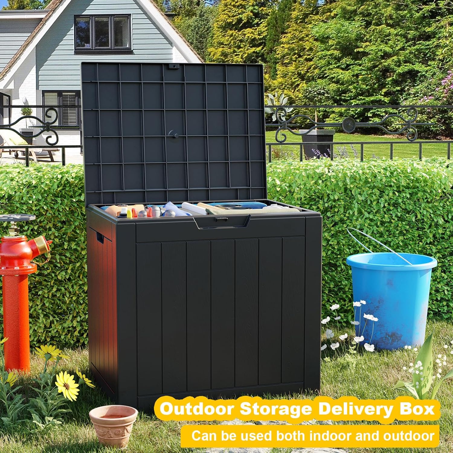 MAIUSCOLI 30 Gallon Lockable Deck Storage Box - Additional view