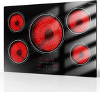 Electric Cooktop 30 In 9000W 5 Burner Hard Wired