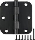 30 Pack Matte Black Door Hinges 3.5 Inch