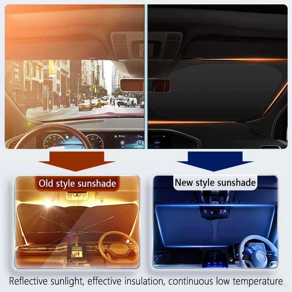 Aokdom Universal Windshield Sunshade - Alternate angle