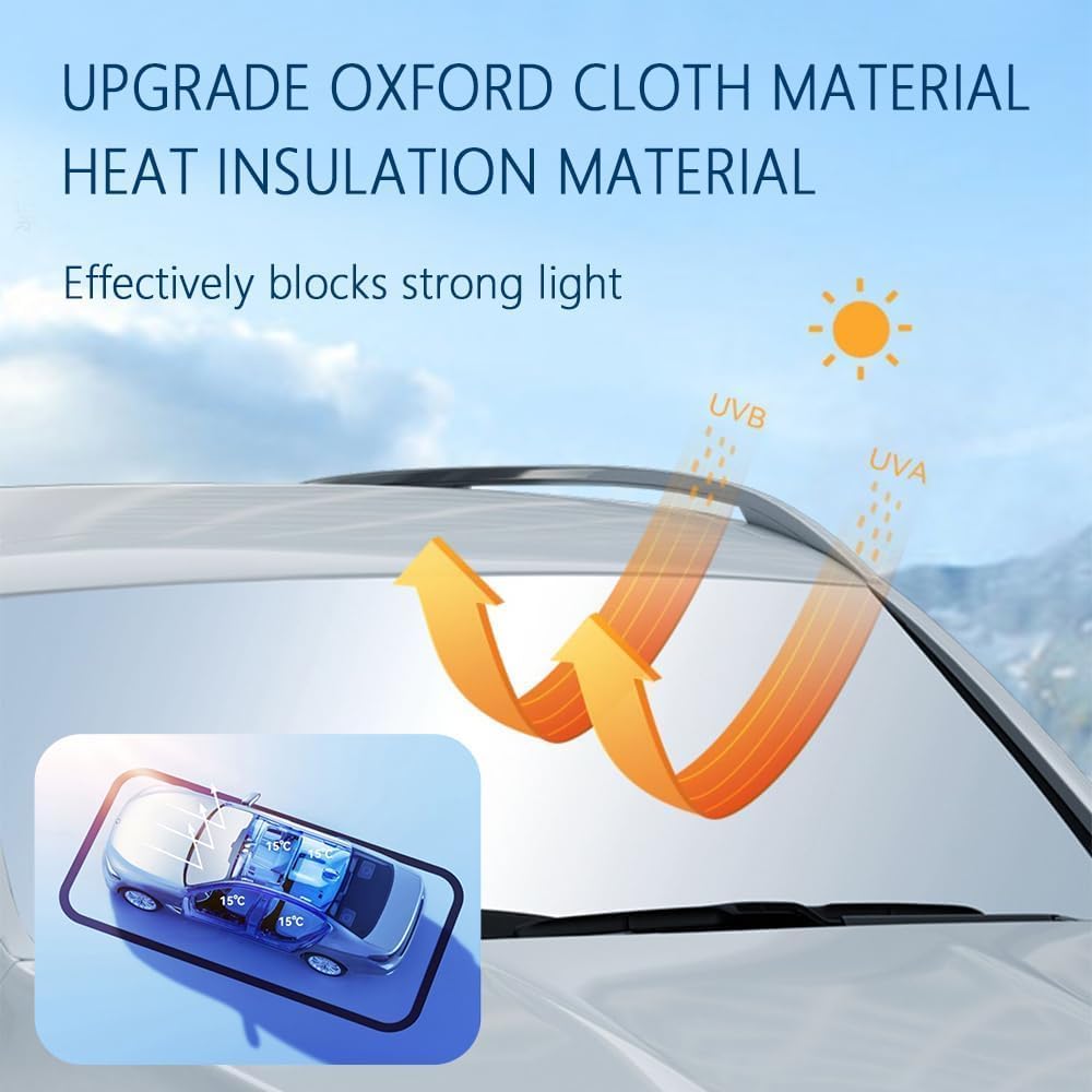 Aokdom Universal Windshield Sunshade - Close-up
