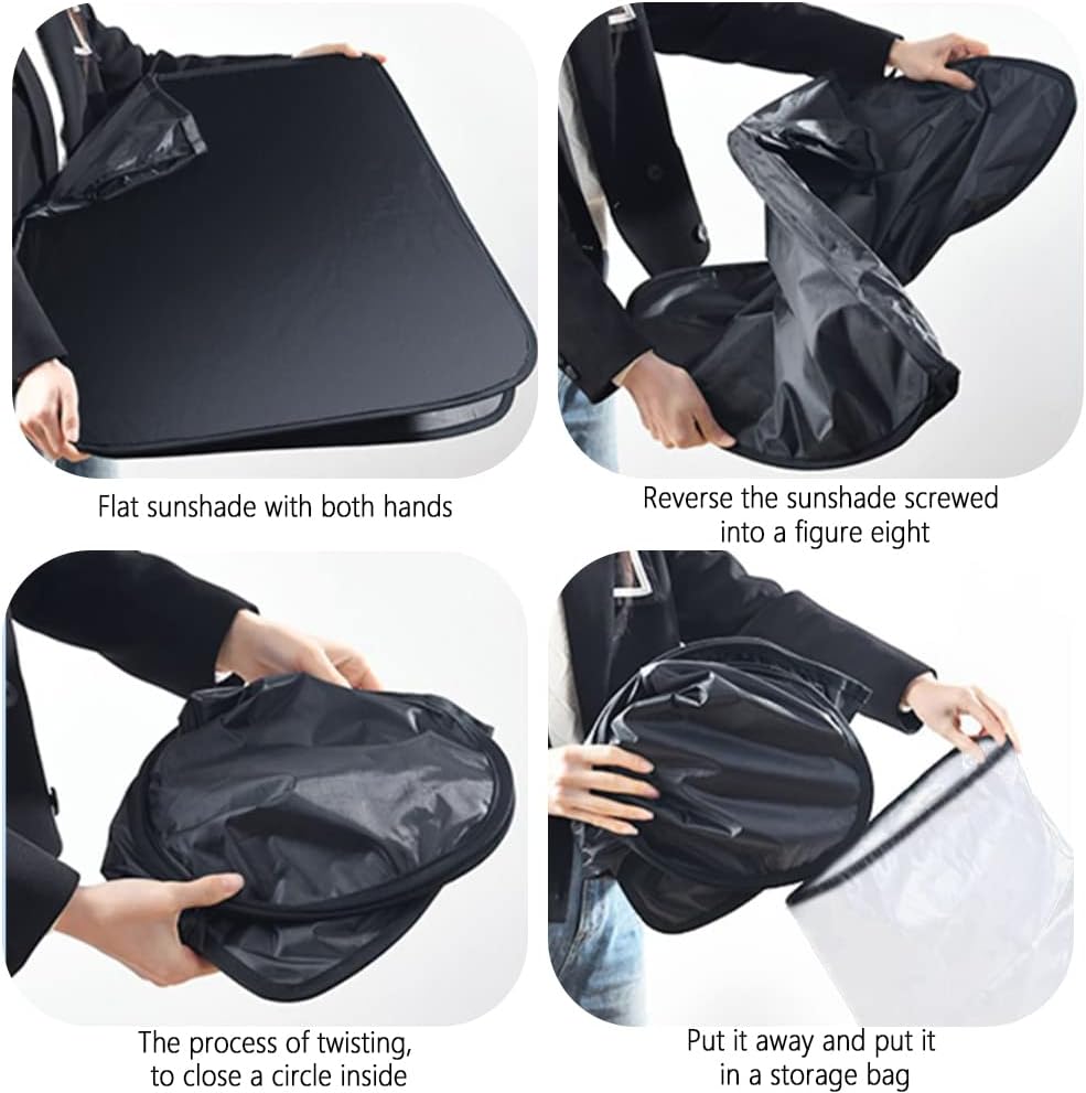 Aokdom Universal Windshield Sunshade - In use