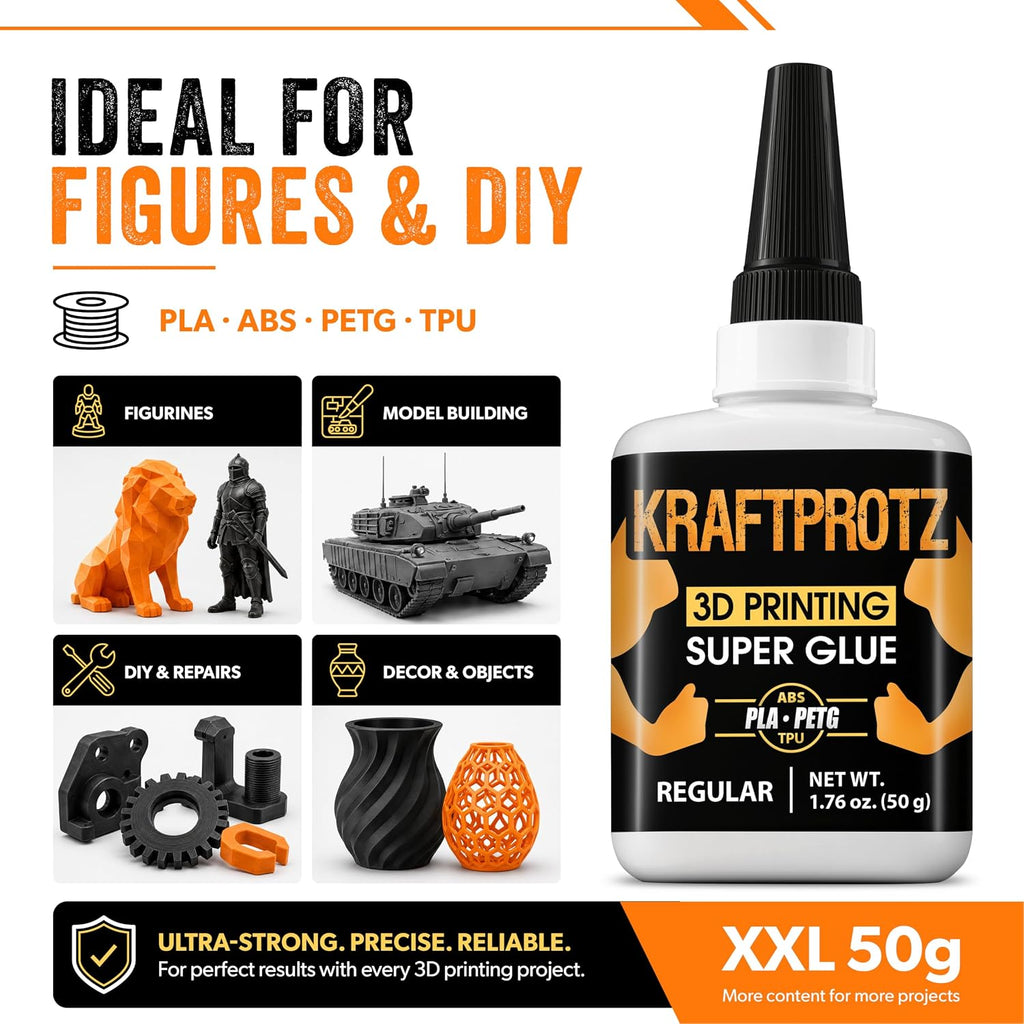 KRAFTPROTZ 3D Printer Super Glue 1.76 oz - Additional view