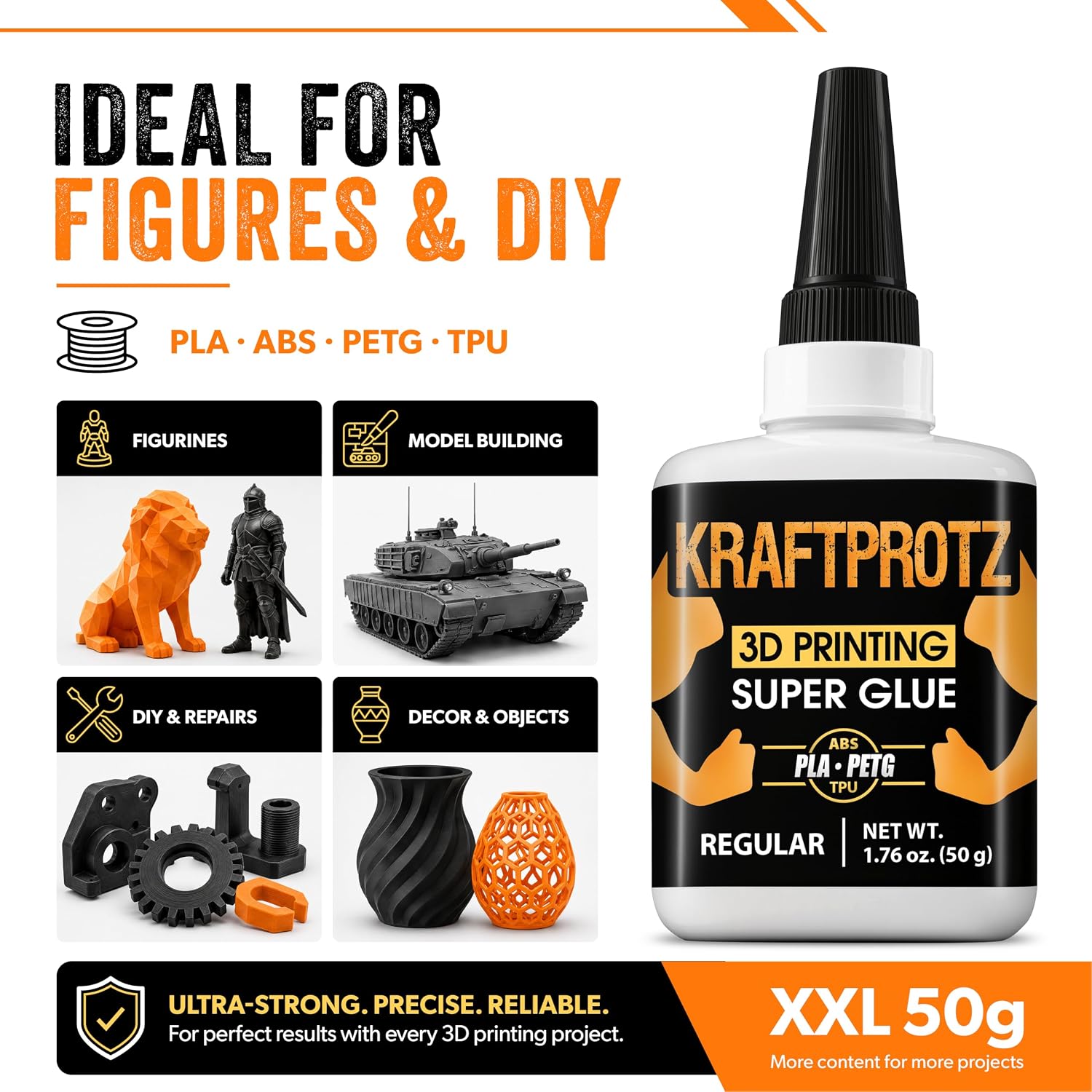 KRAFTPROTZ 3D Printer Super Glue 1.76 oz - Additional view