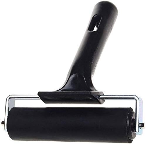 AKIRO 4 Inch Rubber Brayer Roller - Close-up