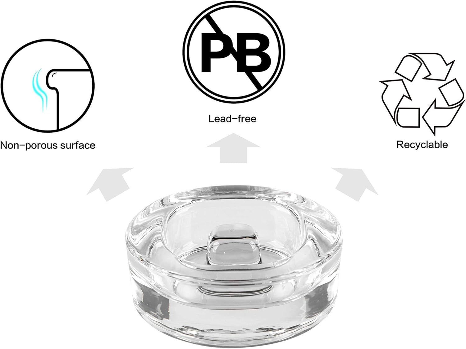4 Pack Fermentation Glass Weights - Detail view