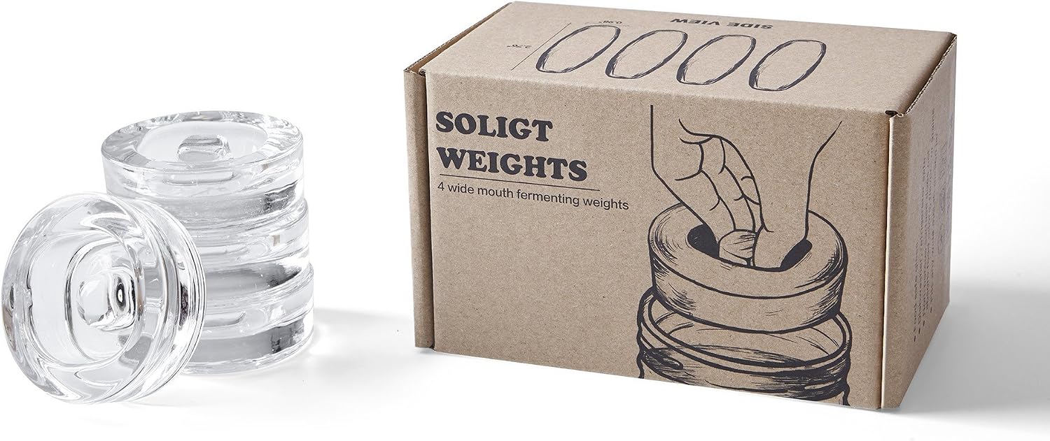 4 Pack Fermentation Glass Weights - In use