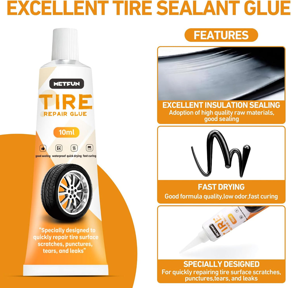 MetFun 40 Pcs Tire Repair Kit - Alternate angle