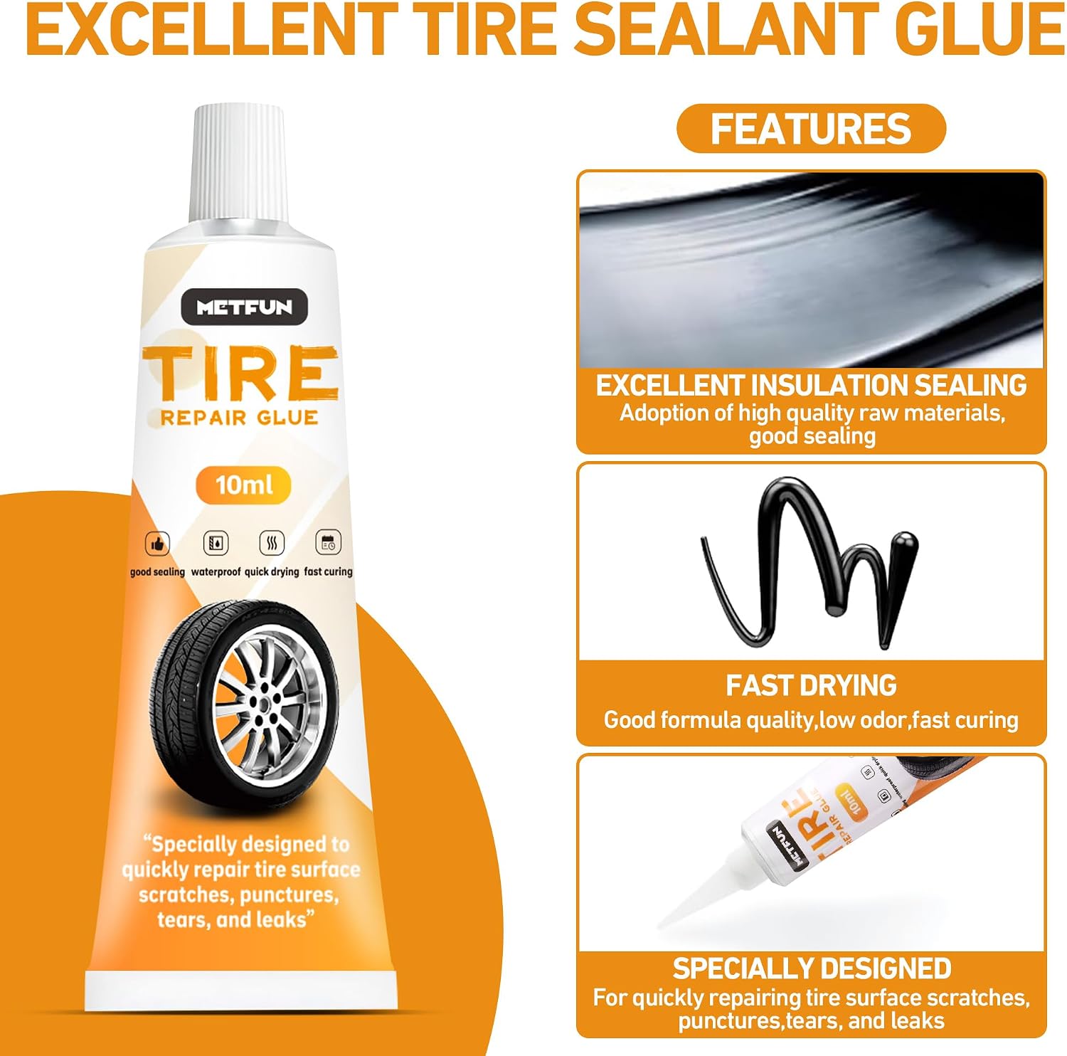 MetFun 40 Pcs Tire Repair Kit - Alternate angle