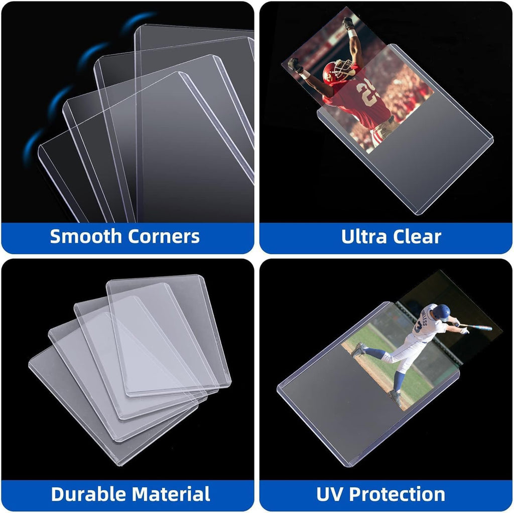 400 Pack Hard Plastic Card Sleeves - Detail view