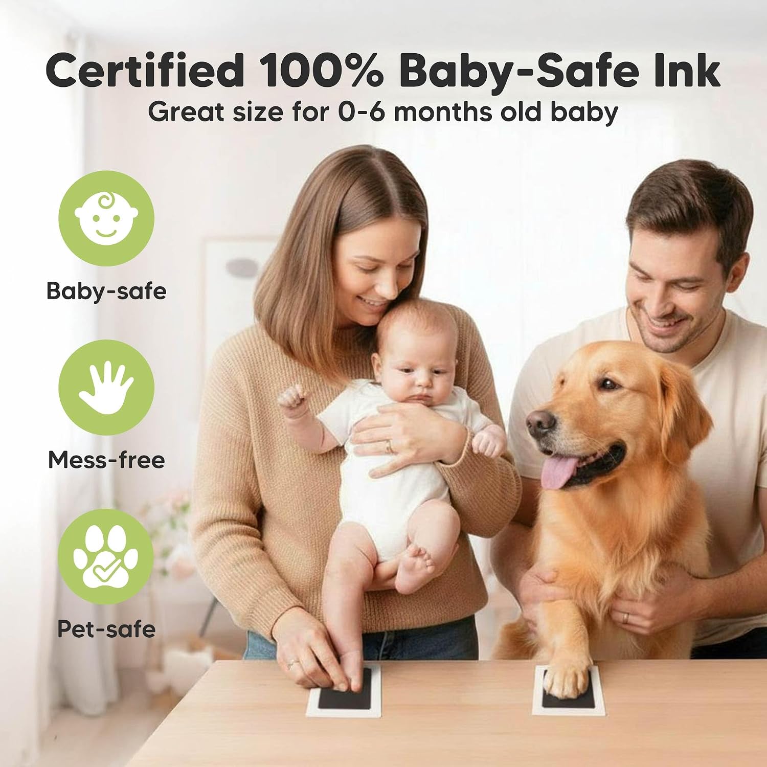 Inkless Baby Hand and Footprint Kit - Close-up