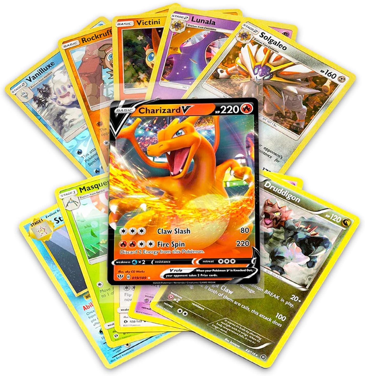50 Plus Pokemon Trading Card Collection - Alternate angle