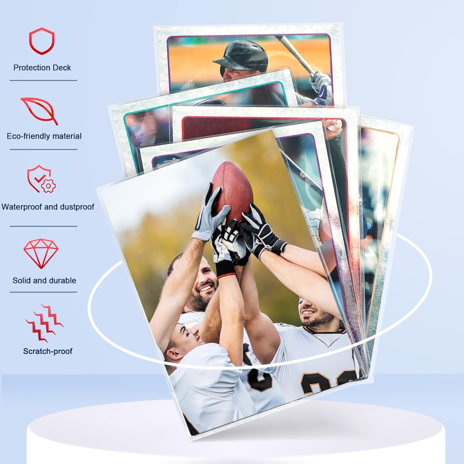 500 Count Trading Card Sleeves - Alternate angle