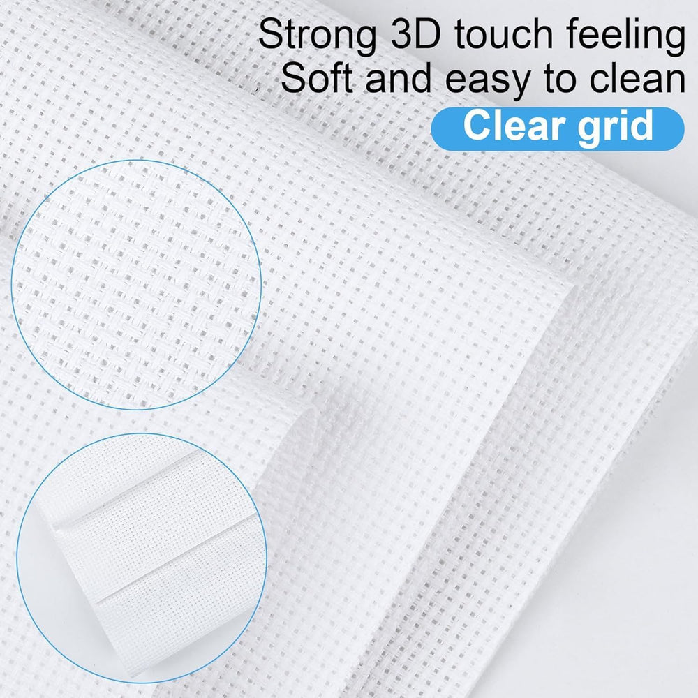 MYFAMIREA 6 Pc Aida Cross Stitch Fabric - Alternate angle