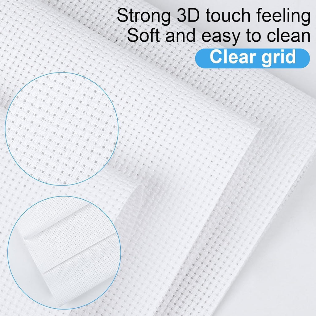 MYFAMIREA 6 Pc Aida Cross Stitch Fabric - Alternate angle