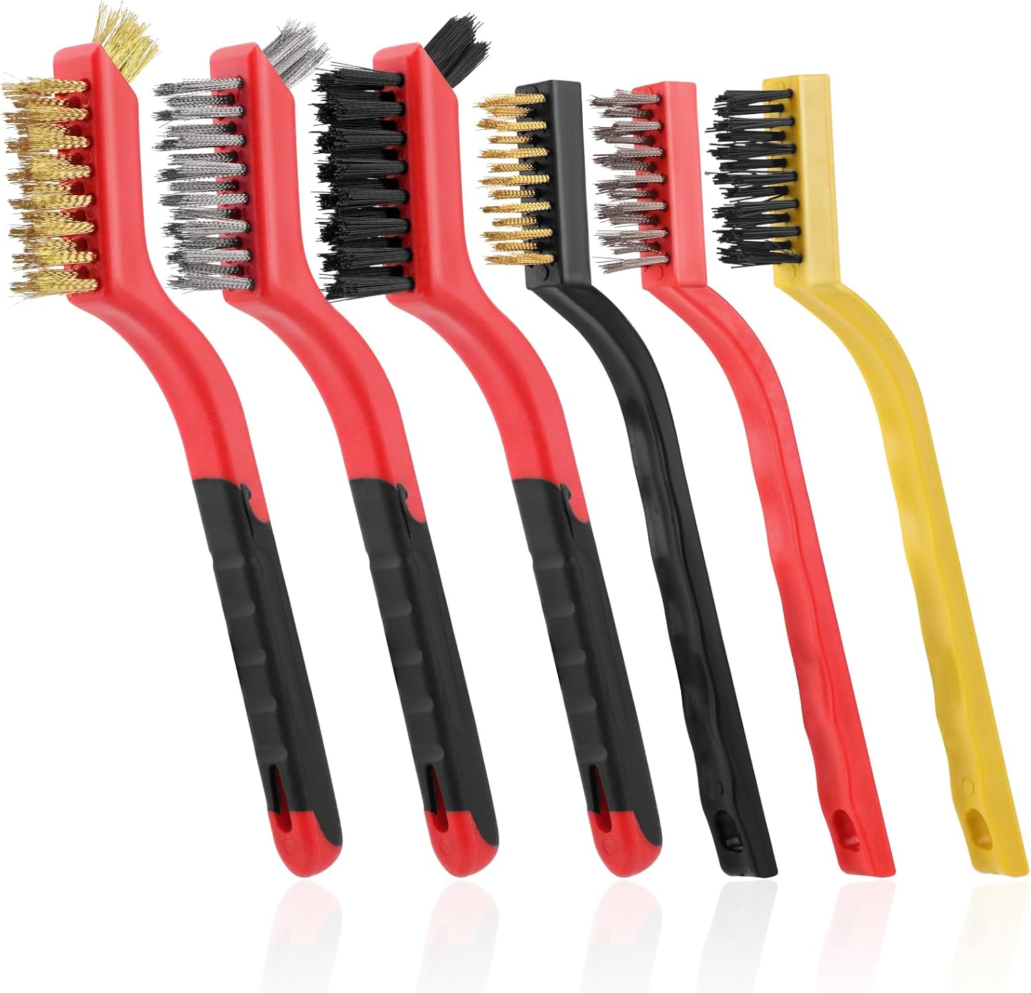 MOWPOG 6 Pc Wire Brush Set for Cleaning