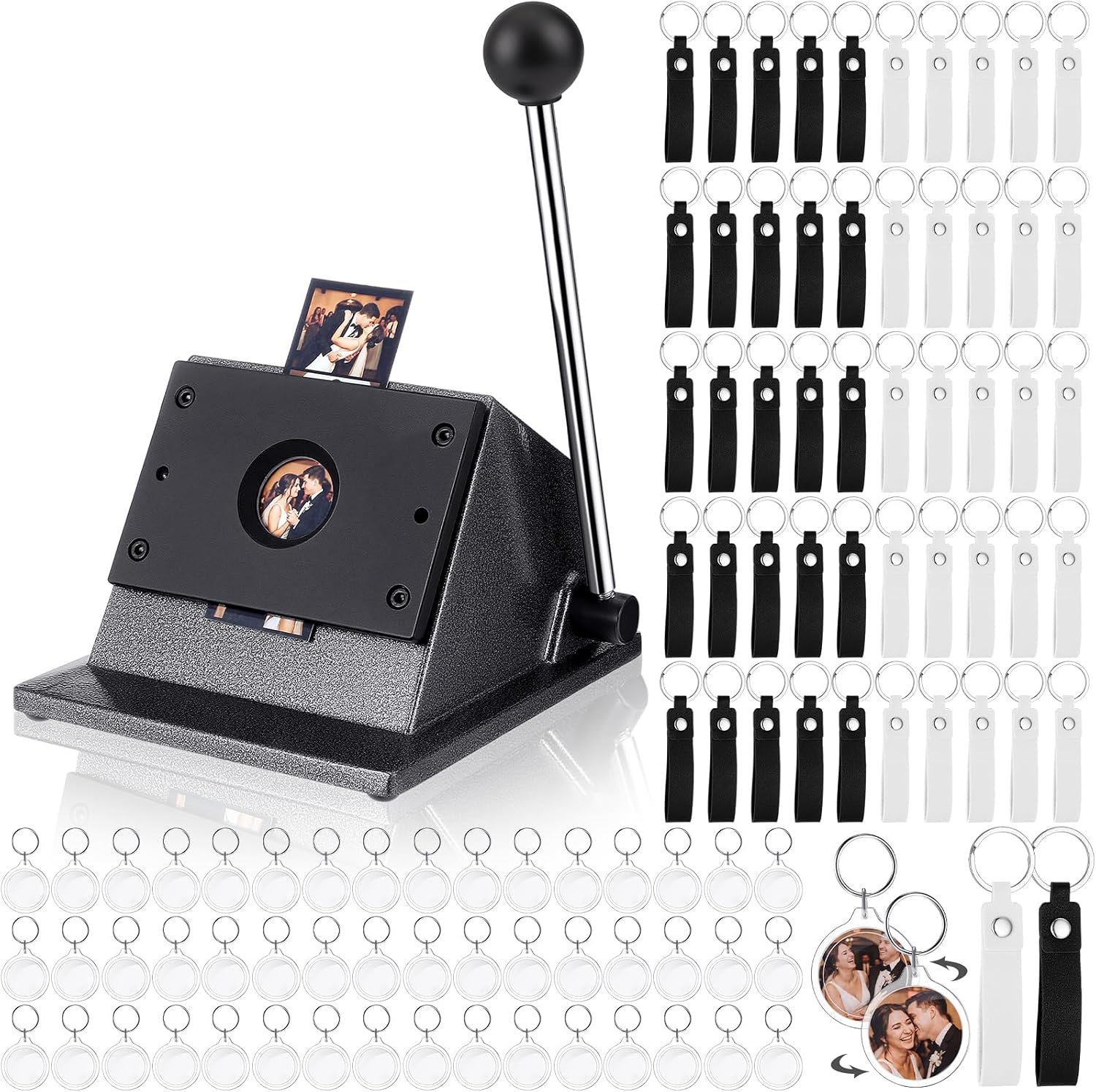 ForraFun 61 Pc Button Keychain Photo Booth Kit