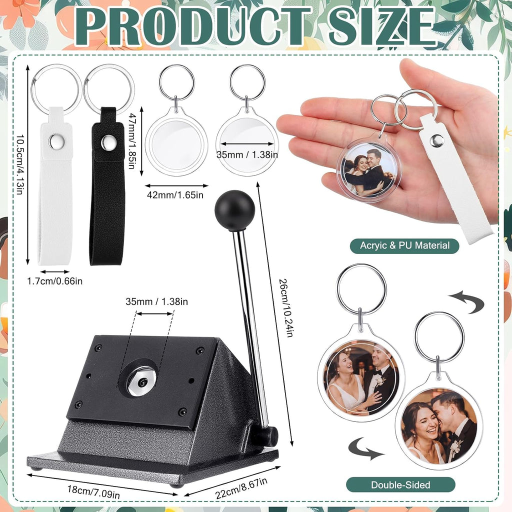 ForraFun 61 Pc Button Keychain Photo Booth Kit - Detail view