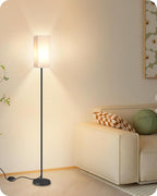 64.6 Inch Modern Standing Floor Lamp - In use