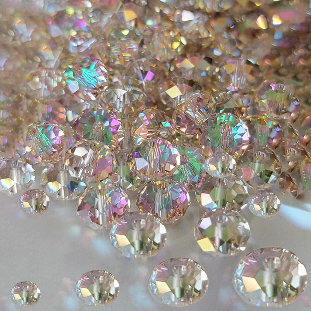800 Pc Crystal Glass Beads for Jewelry Making
