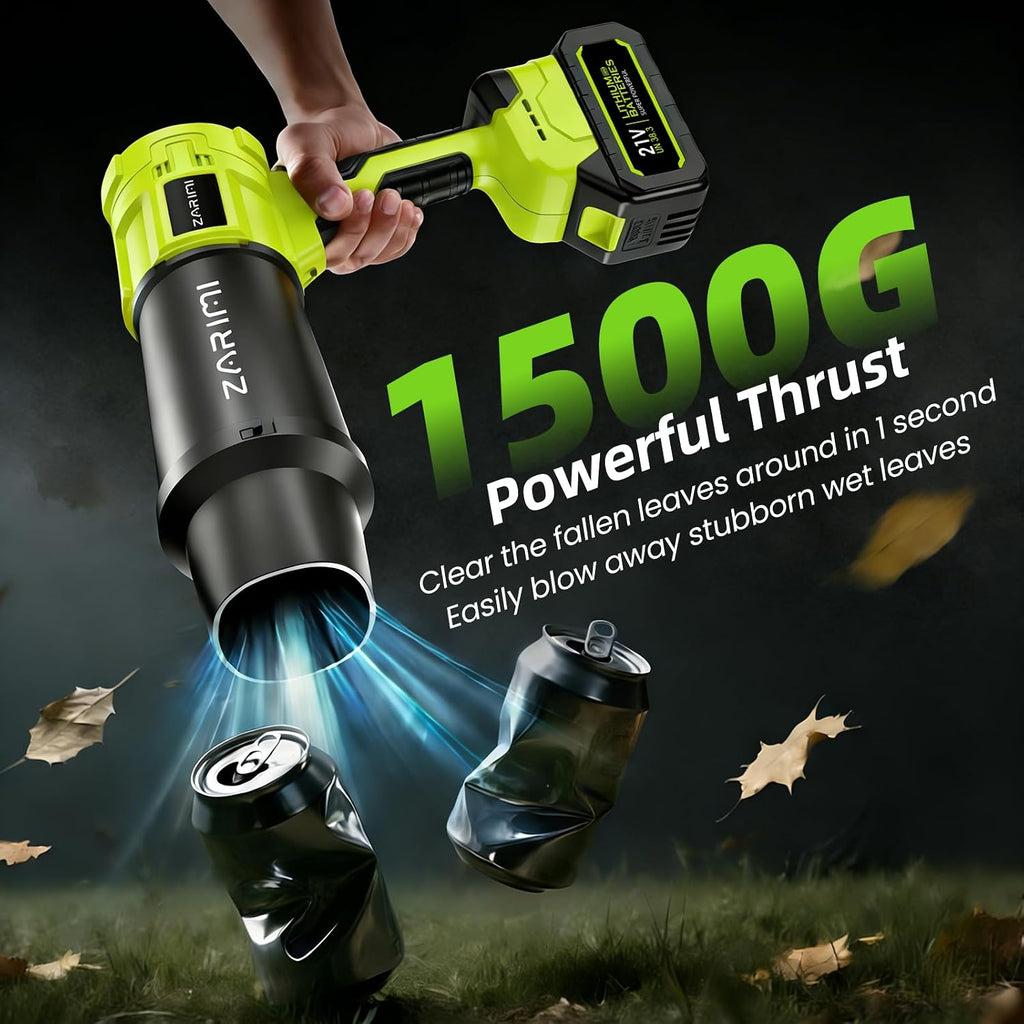 ZARIMI Cordless Handheld Leaf Blower - Close-up