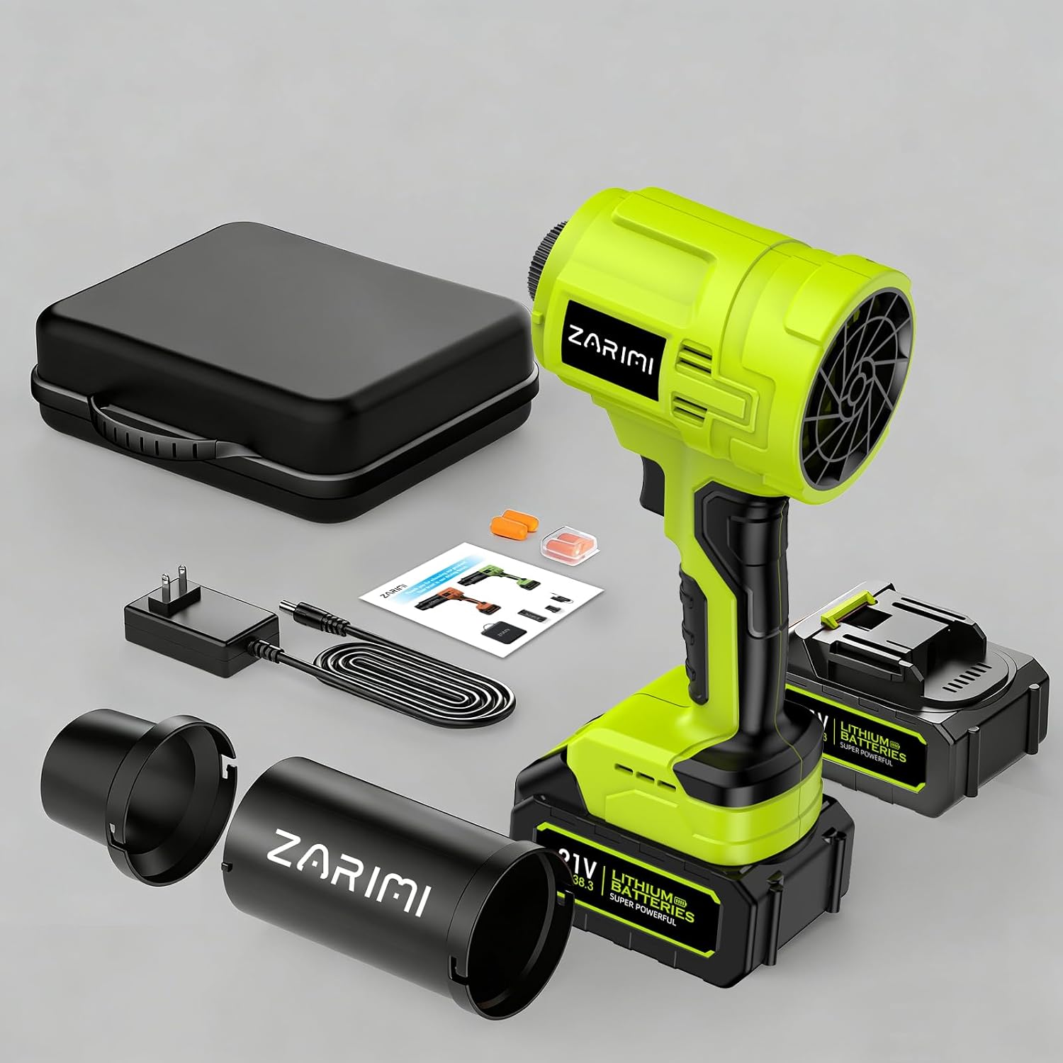 ZARIMI Cordless Handheld Leaf Blower - Packaging