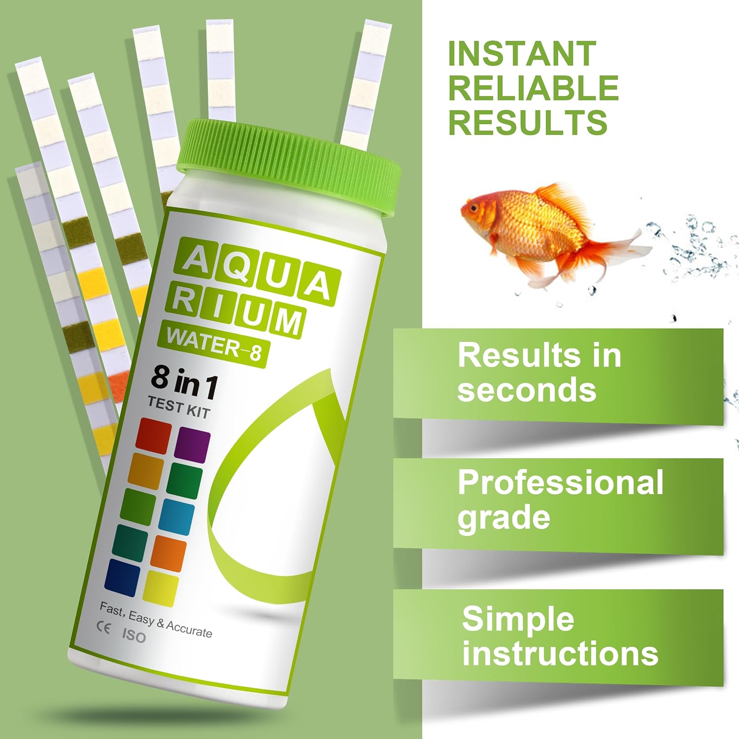 AAwipes 8-in-1 Aquarium Water Test Kit - Detail view