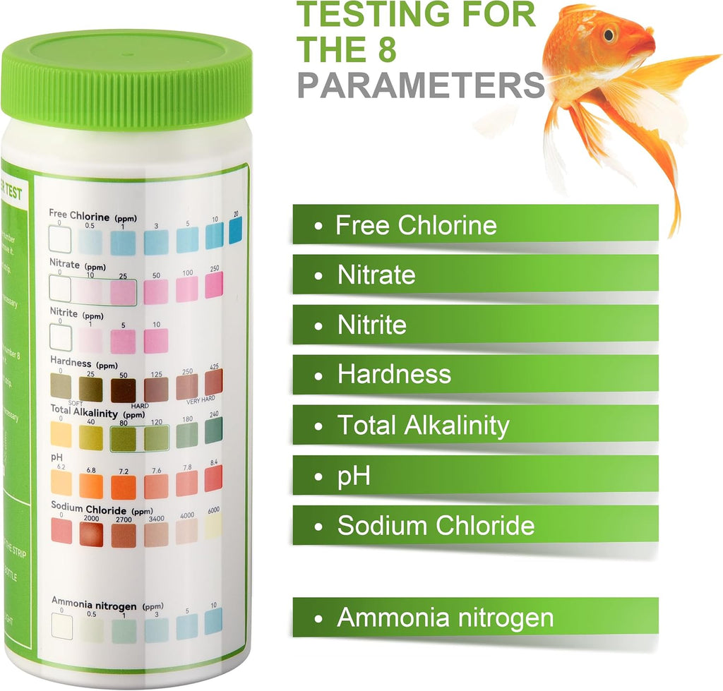AAwipes 8-in-1 Aquarium Water Test Kit - Size reference