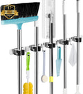 AceMining Wall Mount Mop and Broom Holder