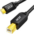 Acer USB B to USB C Printer Cable 6.6 ft