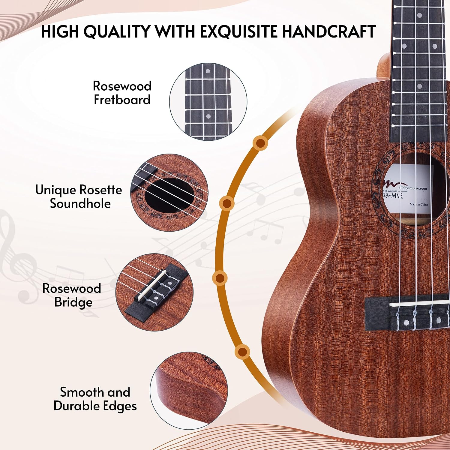 ADM 23 Inch Ukulele Beginner Kit - Packaging
