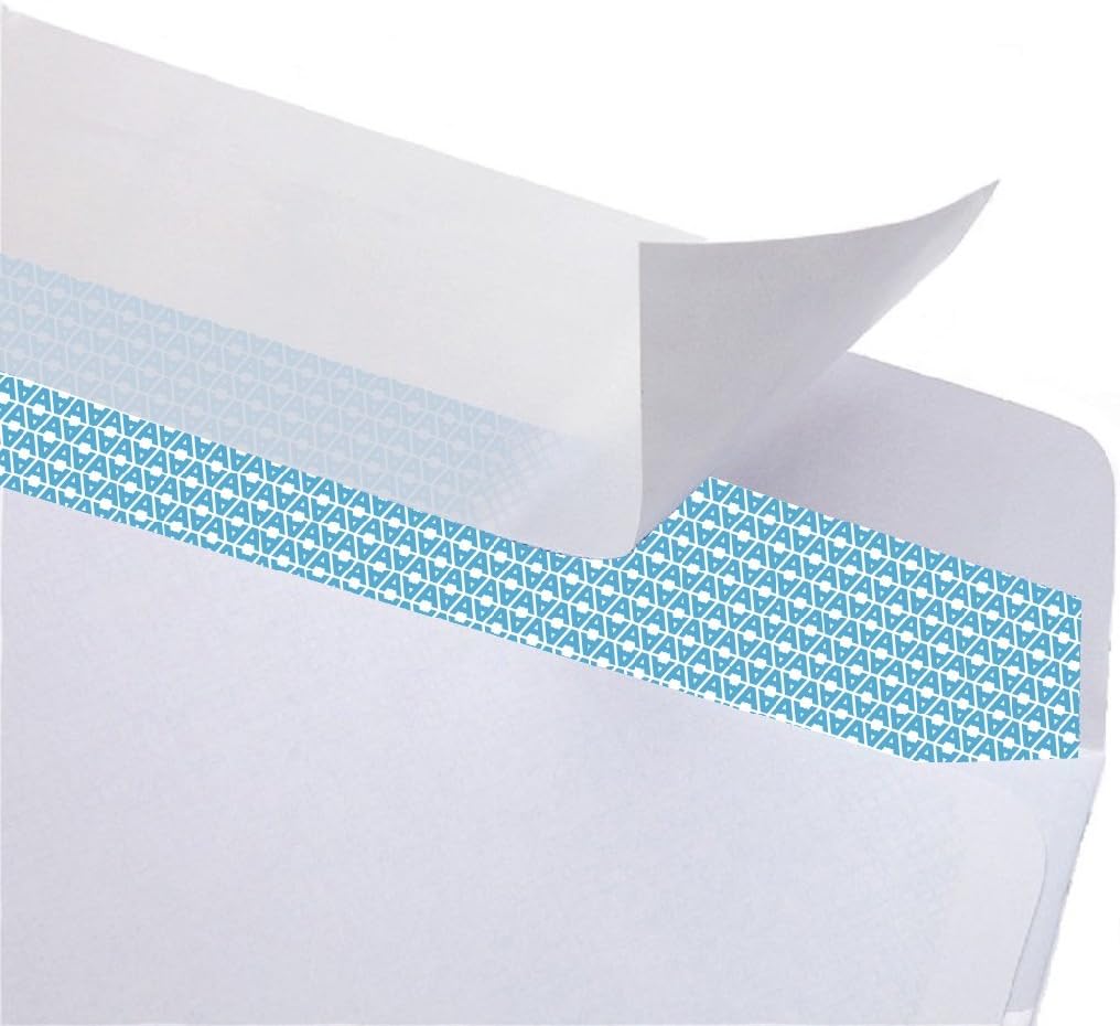 Aimoh No. 10 Security Self Seal Envelopes - Size reference
